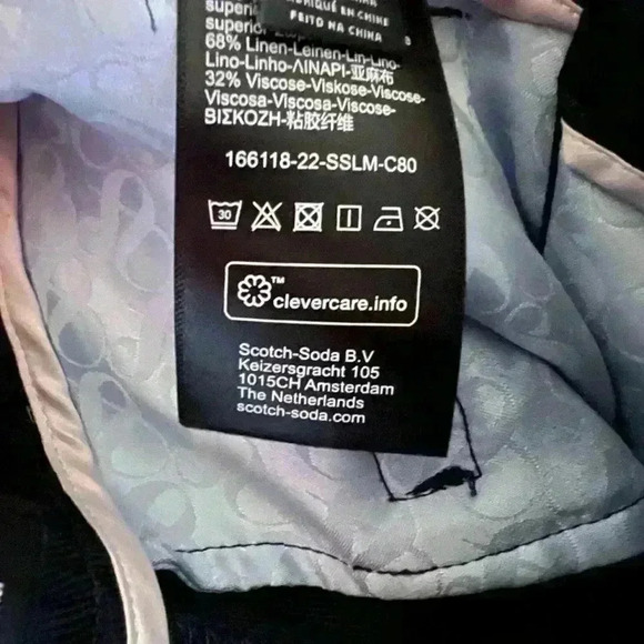 Scotch & Soda Edie Tailored Wide-Leg Linen-Blend Trousers - Picture 10 of 10